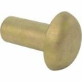 Bsc Preferred Mil. Spec. Alum. Low-Profile Domed Head Rivets Solid 5/32 Dia for .297 Max Material Thick, 100PK 94439A435